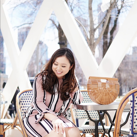 Dynamite striped off the shoulder dress - Picture 5 of 6